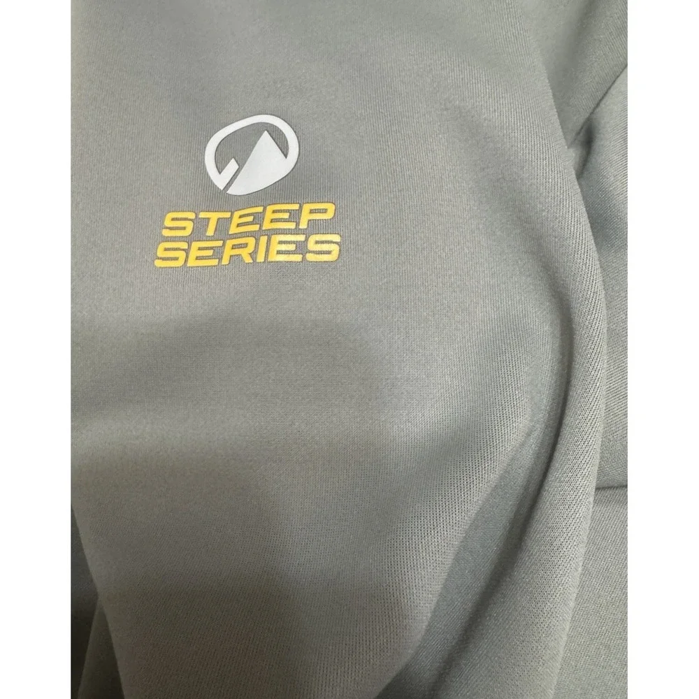 🔥The North Face 🤑Steep Series Hoodie Flash Dry Full‎ Zip Grey Yellow Men's S